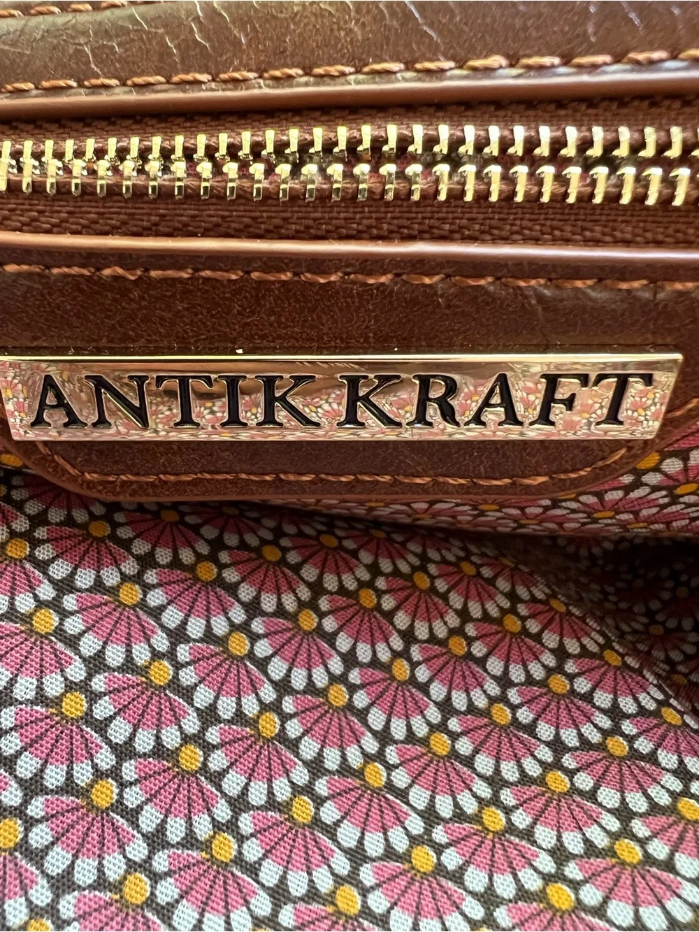 Antik Kraft Yara Vegan Leather Backpack Convertible to Crossbody Dark Brown